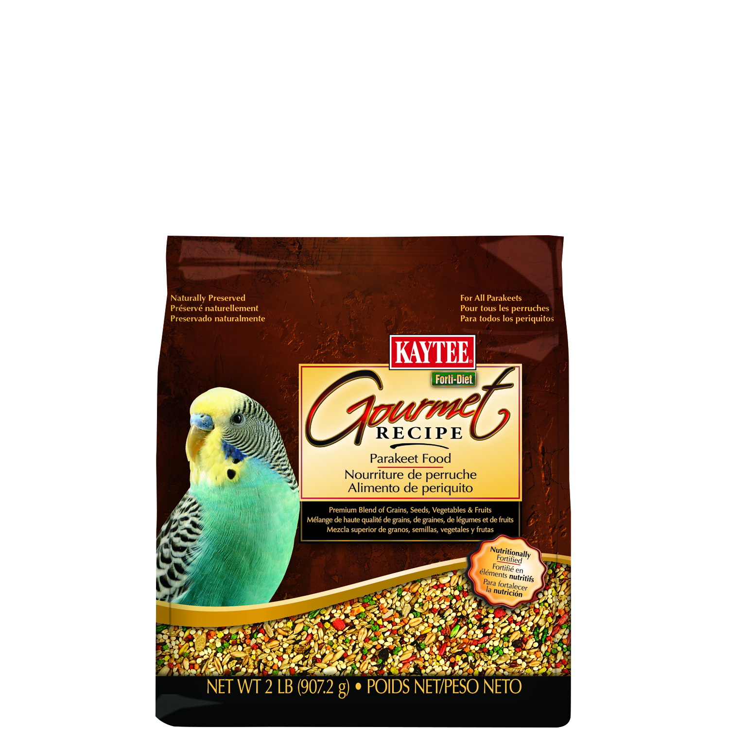 Parakeet food top dish